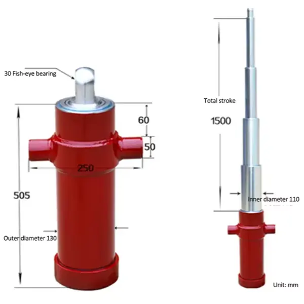 Telescopic-hydraulic-lift-cylinder-dimension-1